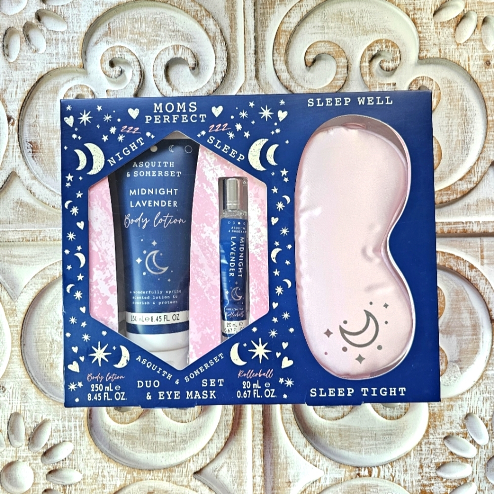 Asquith & Somerset Moms Perfect Night Sleep Set - Lavender Lotion & Rollerball